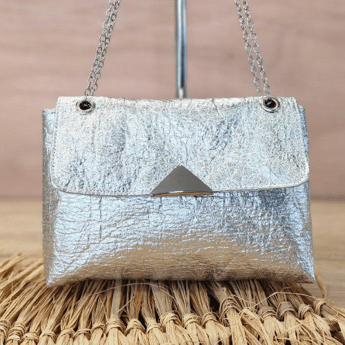 Sac Lys en Piñatex Argent métallisé