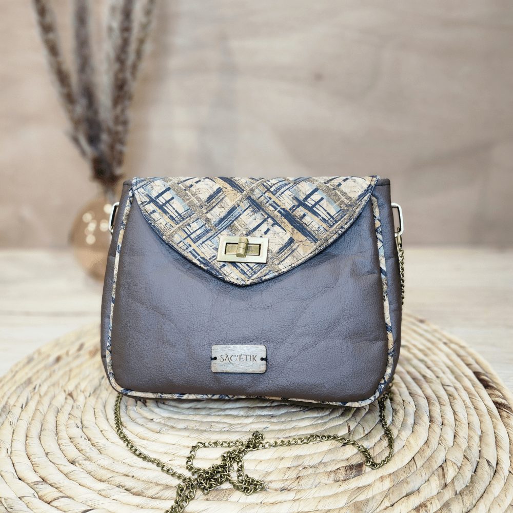 Sac Camélia en Piñatex et Liège