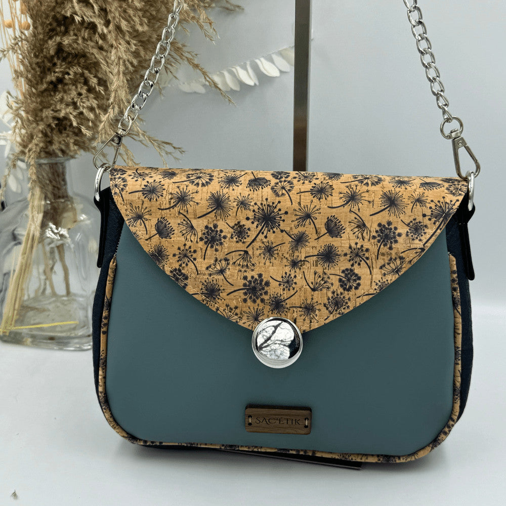 Sac Camélia en Apple Skin, Piñatex et Liège