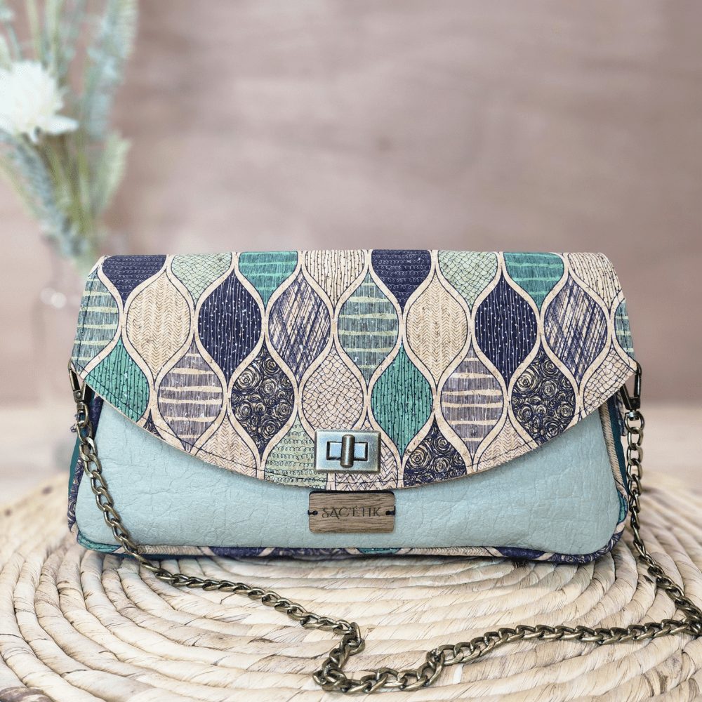 Sac Baguette Magnolia en Piñatex avec Rabat en Liège