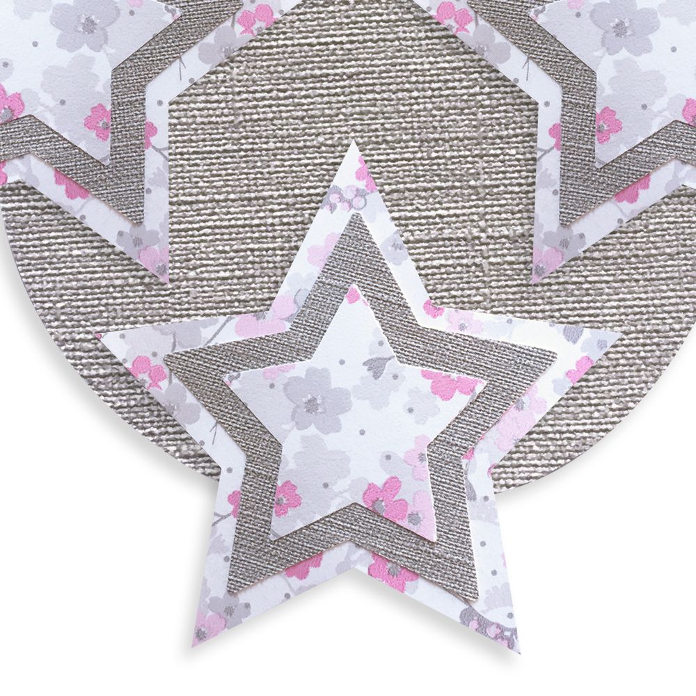 Prénom Lucie en fil de fer - Étoile rose - Bijoux de mur