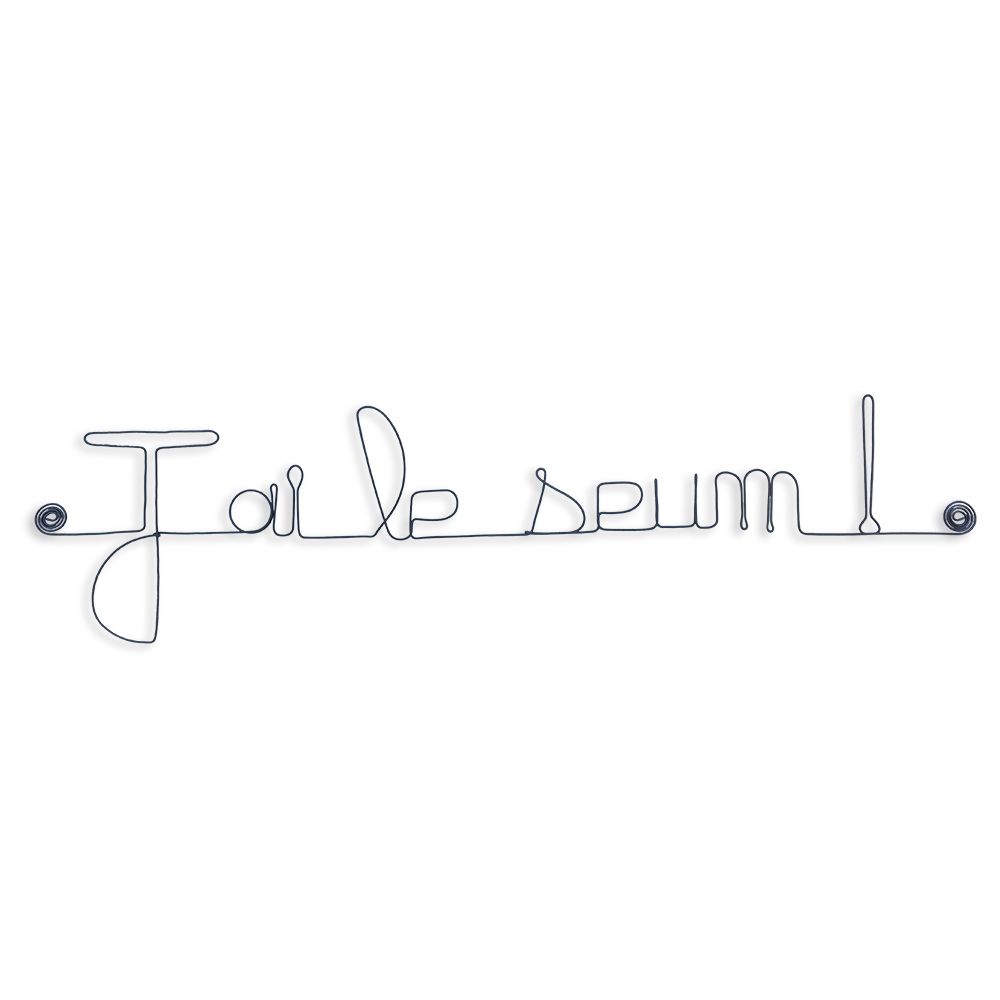 Message simple en fil de fer " J'ai le seum ! " - à punaiser - Bijoux de mur