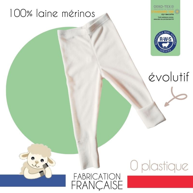 Legging évolutif 100% mérinos