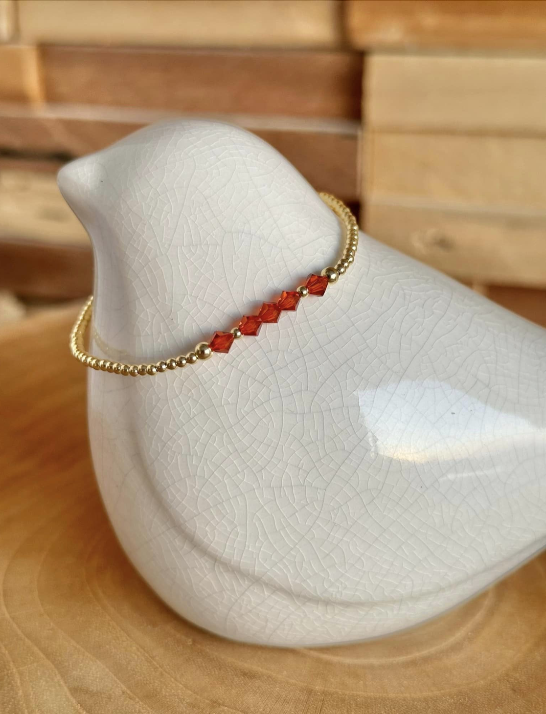 BRACELET PERLES PO MIYUKI ORANGE