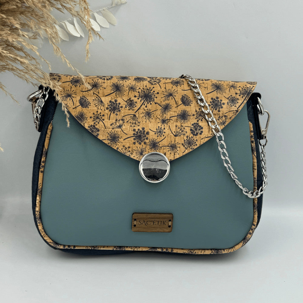 Sac Camélia en Apple Skin, Piñatex et Liège