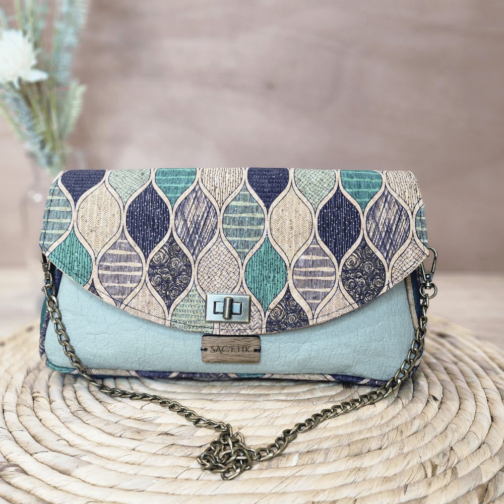 Sac Baguette Magnolia en Piñatex avec Rabat en Liège