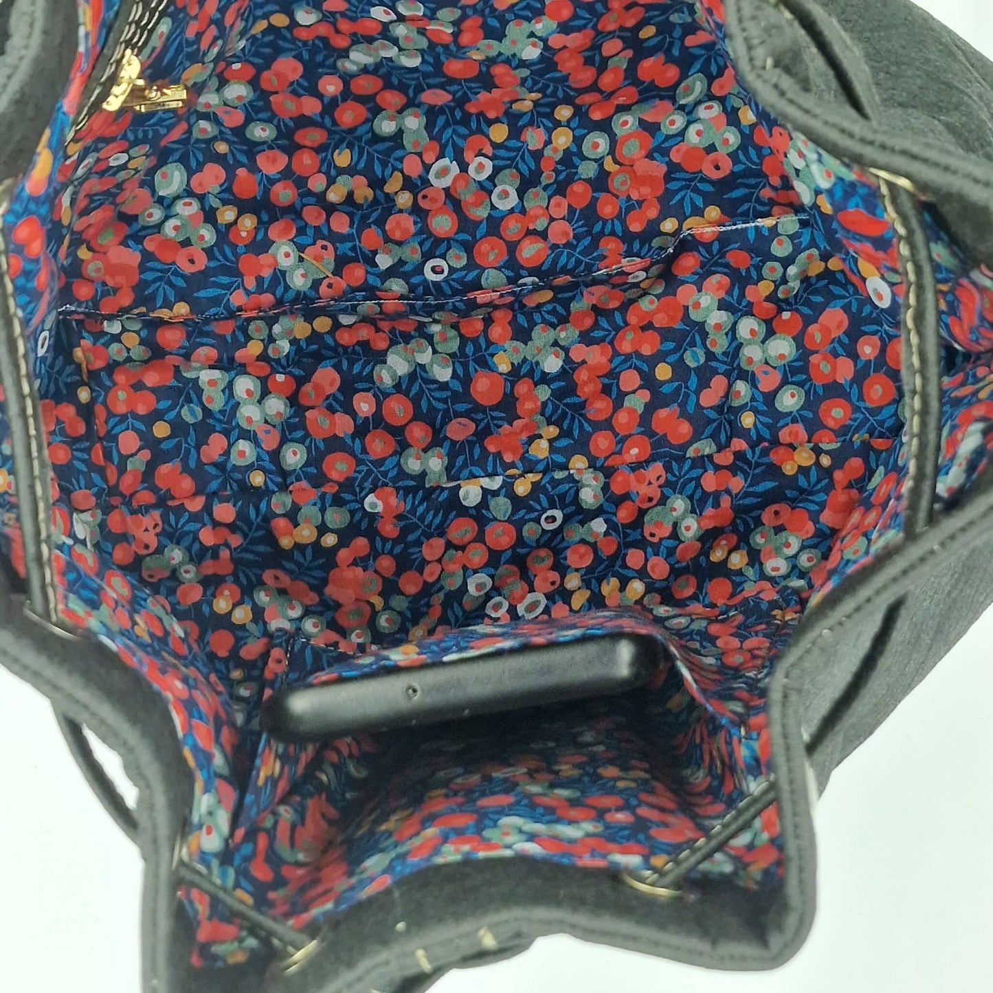 Sac seau en Piñatex ( Piñatex®) noir