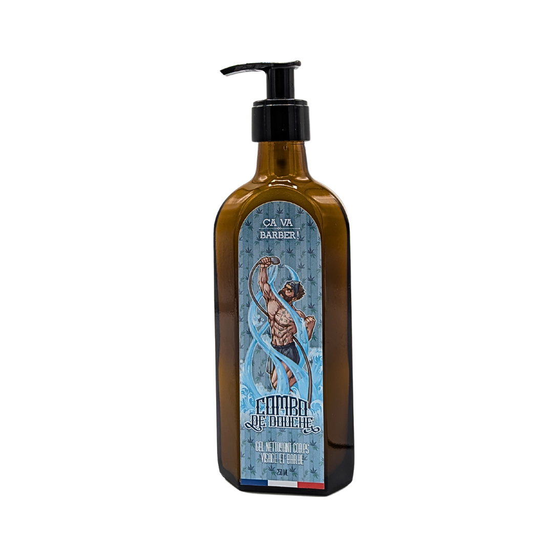 Combo de douche "à la Cannapothicaire" - Nettoyant barbe/visage/corps