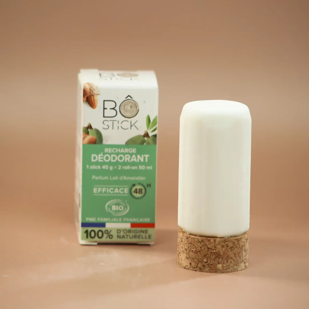 BÔ Nouvelle formule – Recharge déodorant solide lait d’amandier
