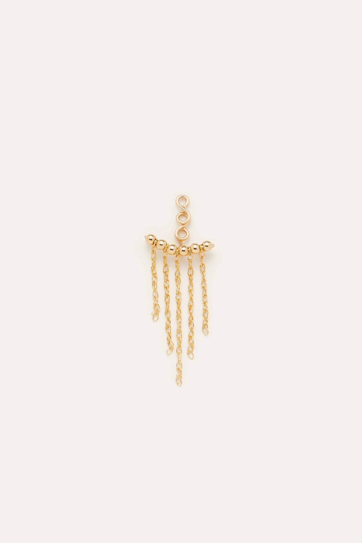 Dos de boucle d'oreille frange