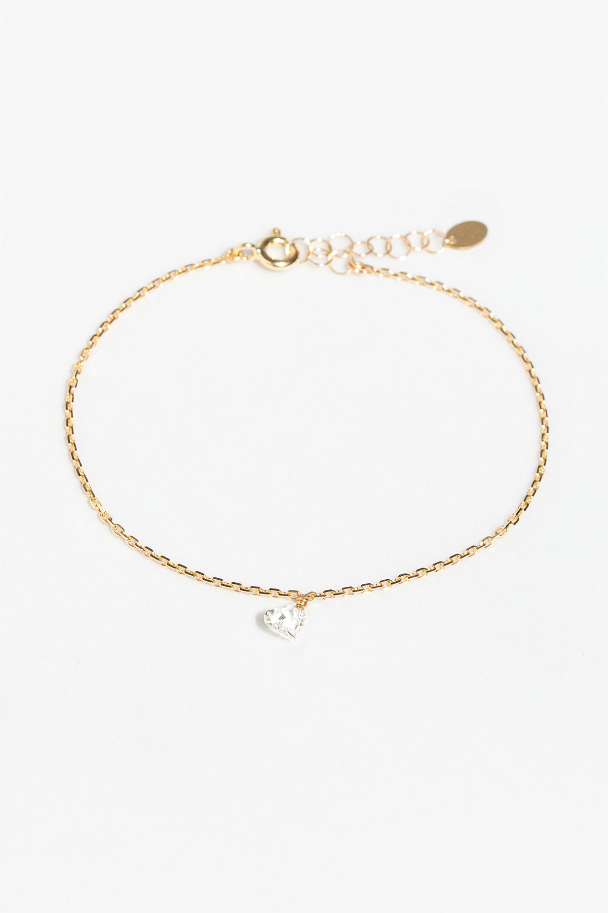 Bracelet chaîne pampille Sita- Or 750‰ Diamant blanc
