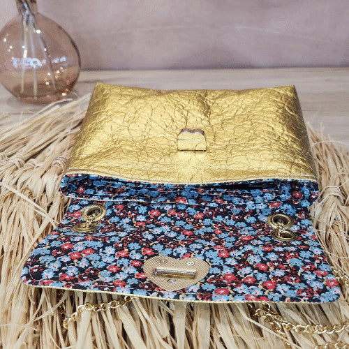 Sac Lys en Piñatex Or métallisé (Petit modèle)