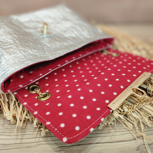 Sac Lys en Piñatex Argent métallisé