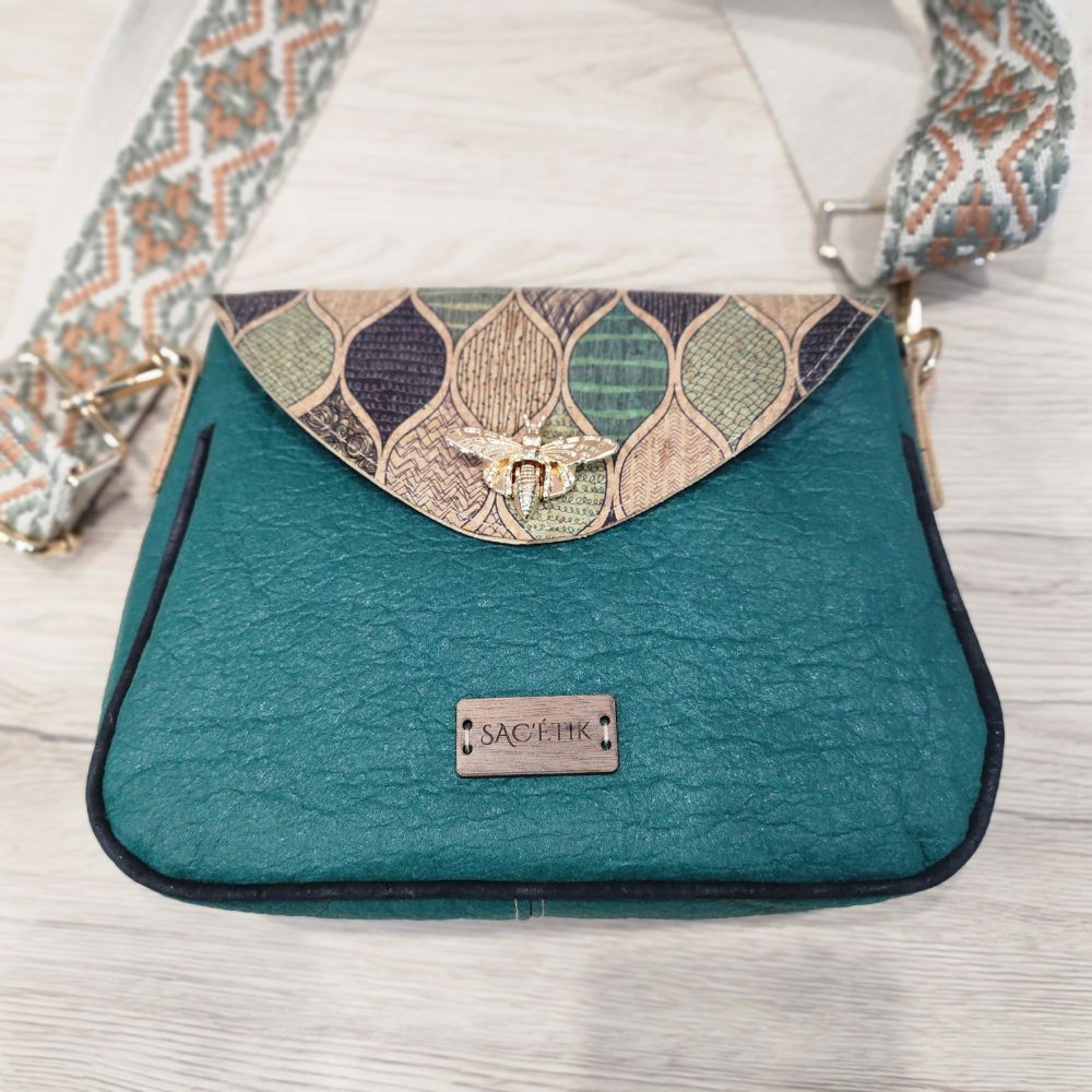 Sac Camélia en Piñatex et Liège