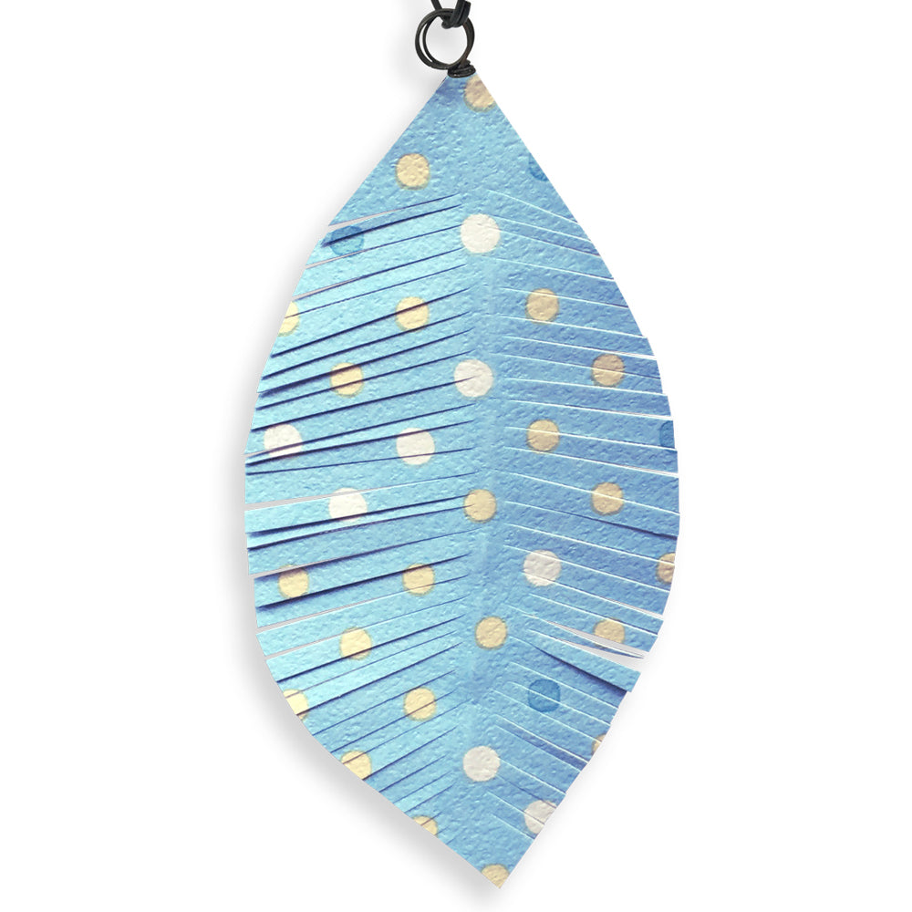 Attrape-rêves en fil de fer - Étoile - Bleu : Rêves - environ 28 x 65 cm - Bijoux de mur