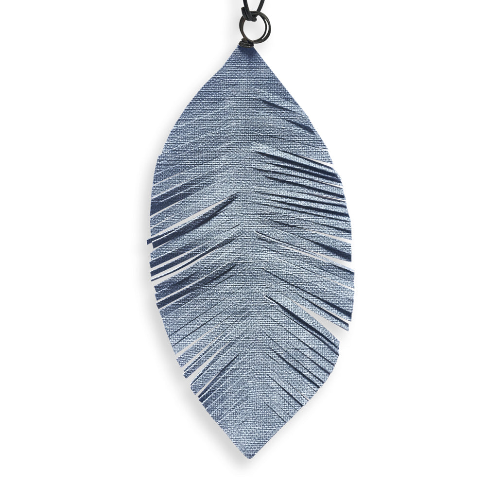 Attrape-rêves en fil de fer - Étoile - Bleu : Rêves - environ 28 x 65 cm - Bijoux de mur