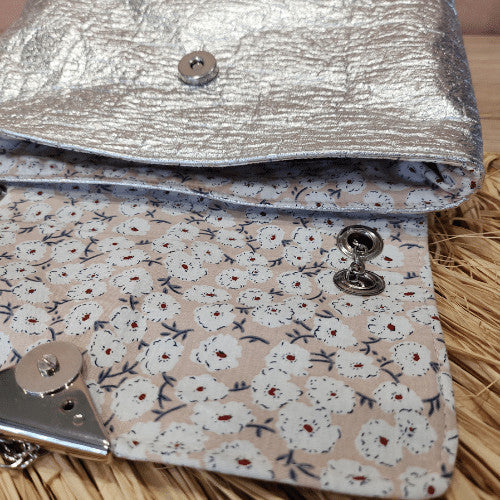 Sac Lys en Piñatex Argent métallisé