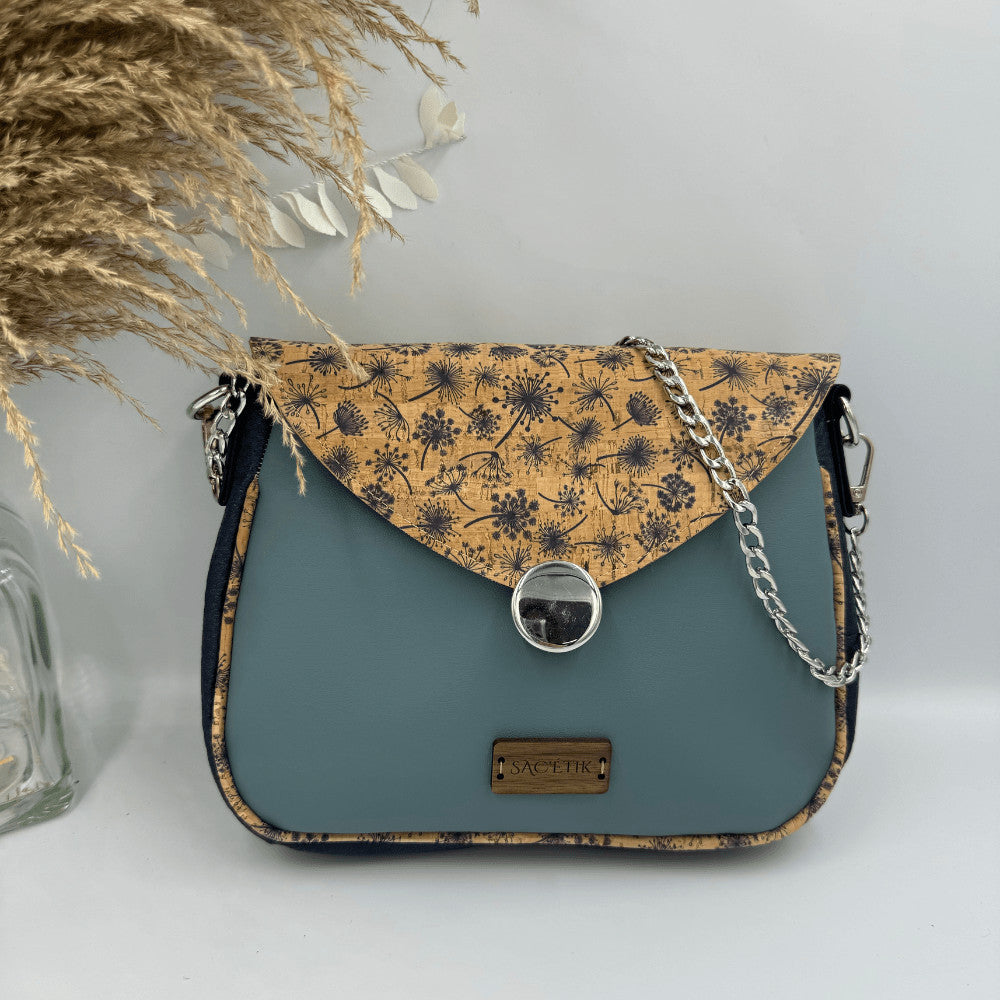 Sac Camélia en Apple Skin, Piñatex et Liège