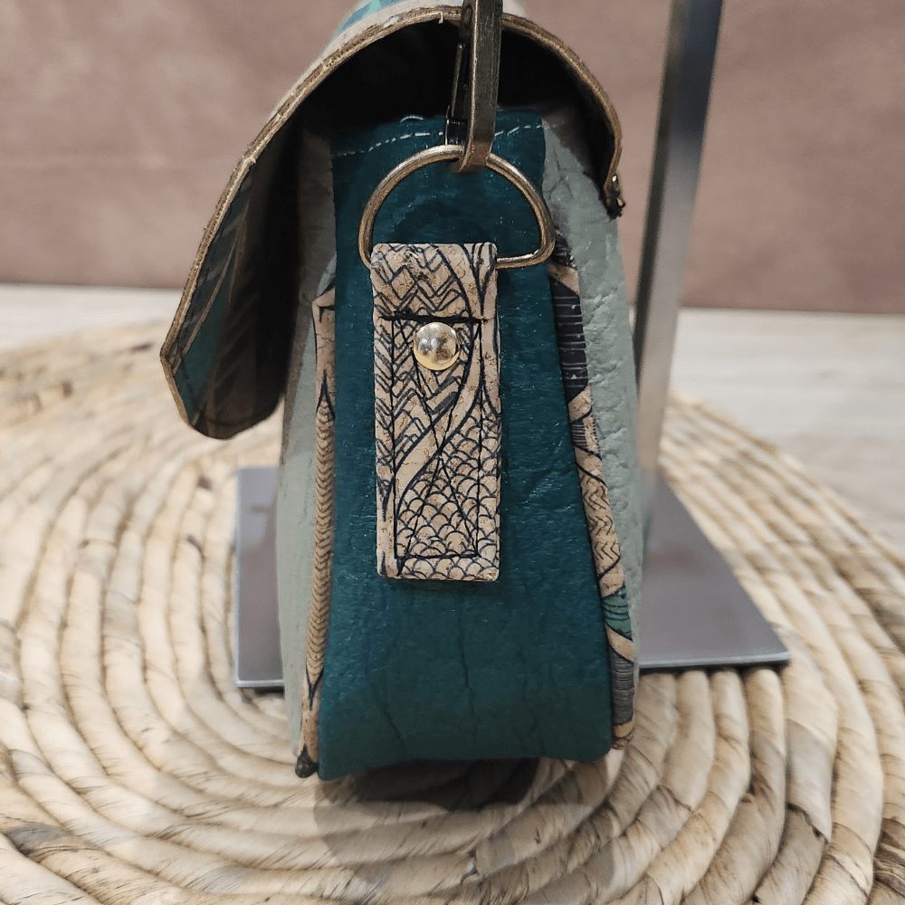 Sac Baguette Magnolia en Piñatex avec Rabat en Liège