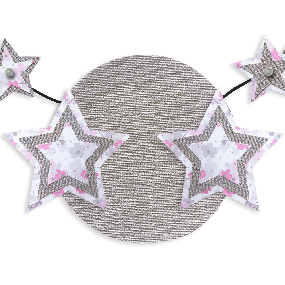 Message lumineux en fil de fer - Étoile - Rose : Chambre de princesse - environ 40 x 45 cm - Bijoux de mur