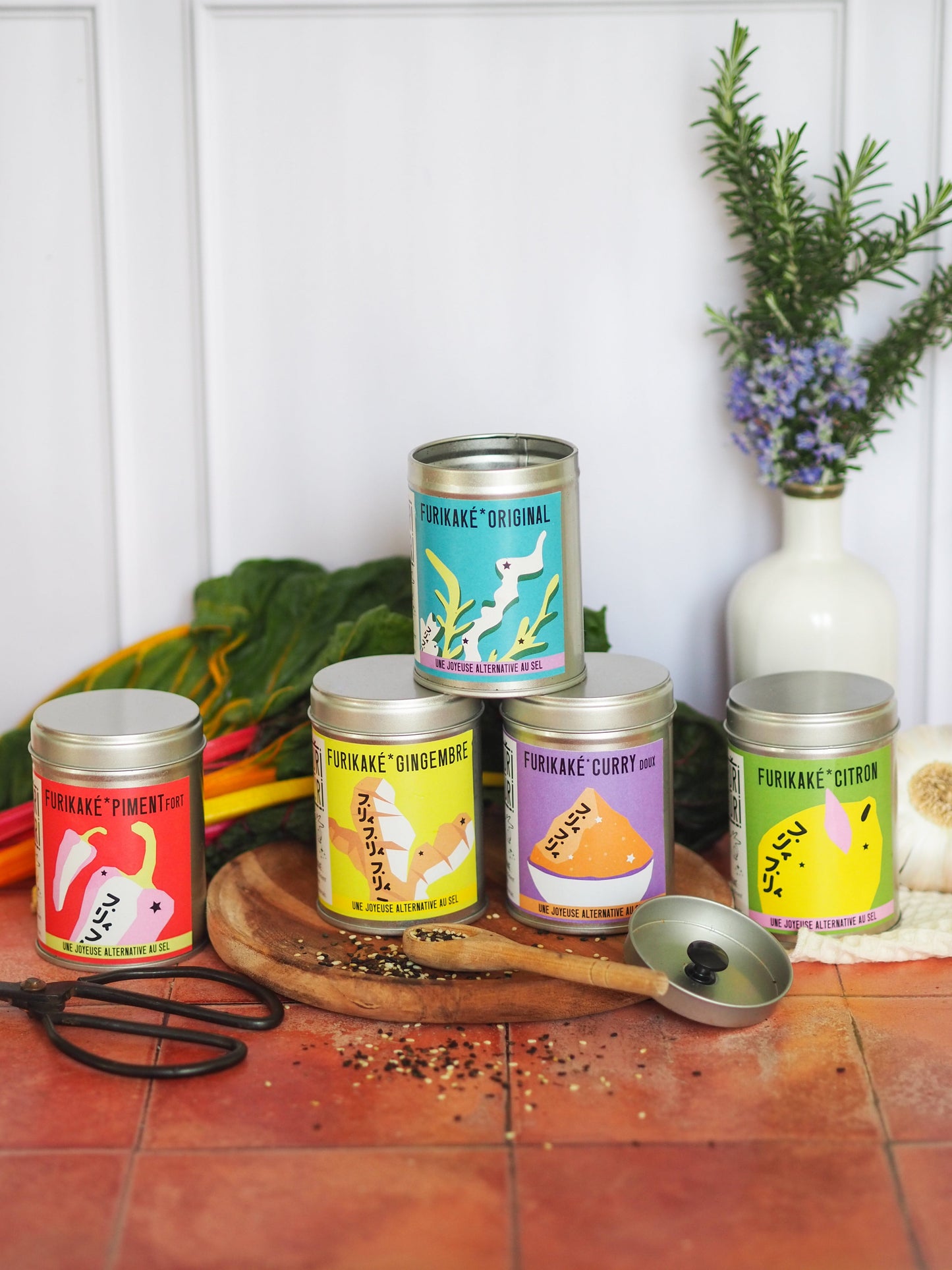 COFFRET 5 POTS À FURI - Alternative au sel - Condiment sésame & algues