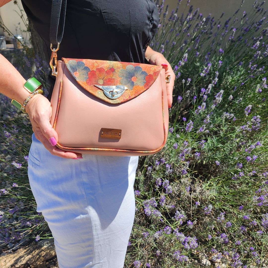 Sac Camélia en Apple Skin et Liège