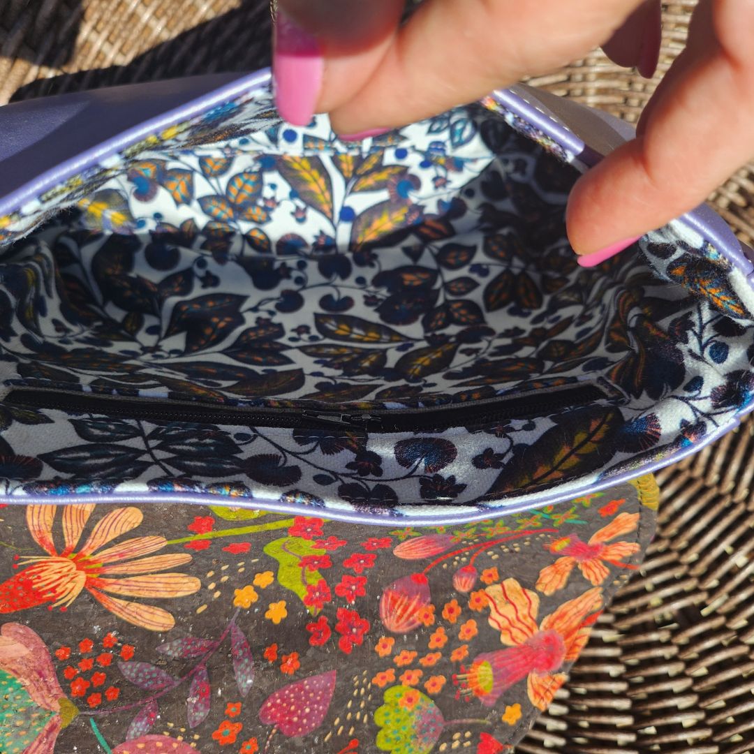 Sac Camélia en Apple Skin et Liège