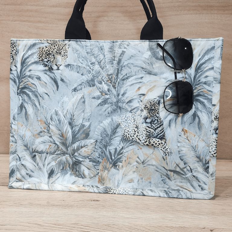 Sac Cabas en tissu Coton Français - Scènes Animalières - Grand modèle