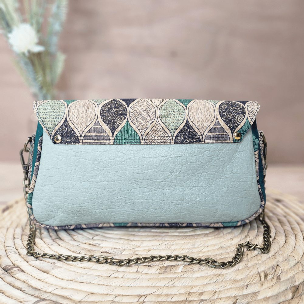 Sac Baguette Magnolia en Piñatex avec Rabat en Liège