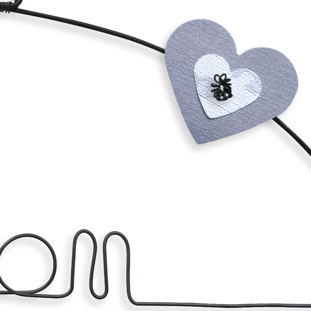 Message coloré en fil de fer - Cupcake - Blanc : Bon appétit - environ 37 x 44 cm - Bijoux de mur