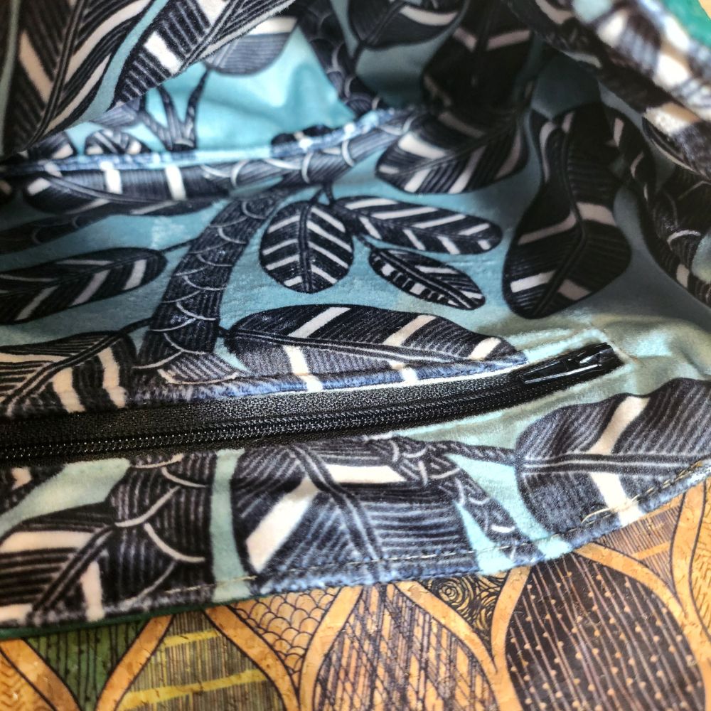 Sac Camélia en Piñatex et Liège