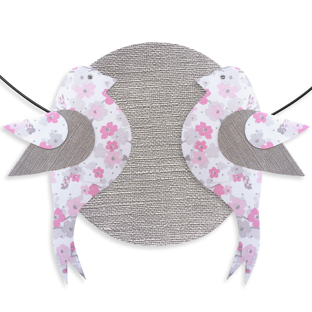 Message coloré en fil de fer - Oiseau - Rose : Vis tes rêves - environ 37 x 47 cm - Bijoux de mur