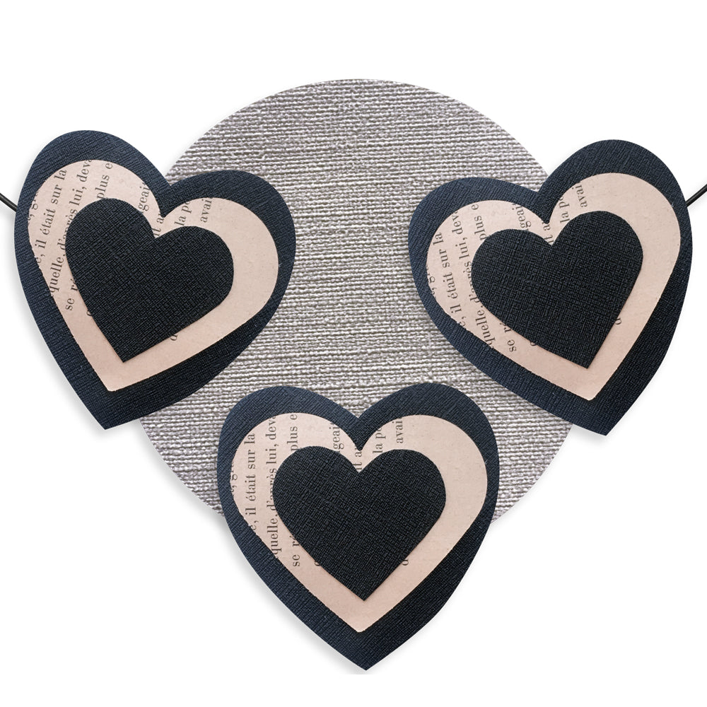 Message coloré en fil de fer - Coeur - Noir : Home sweet home - environ 37 x 47 cm - Bijoux de mur