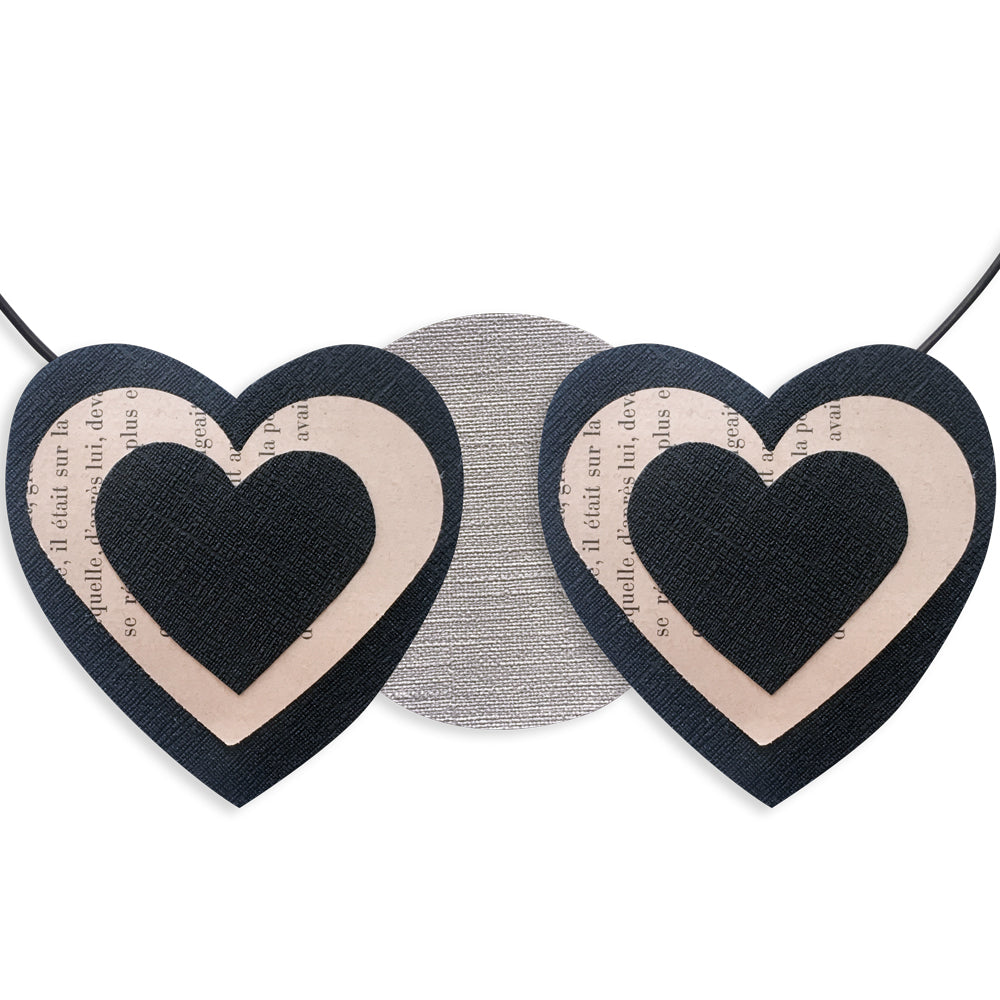 Message coloré en fil de fer - Coeur - Noir : Home - environ 29 x 33 cm - Bijoux de mur