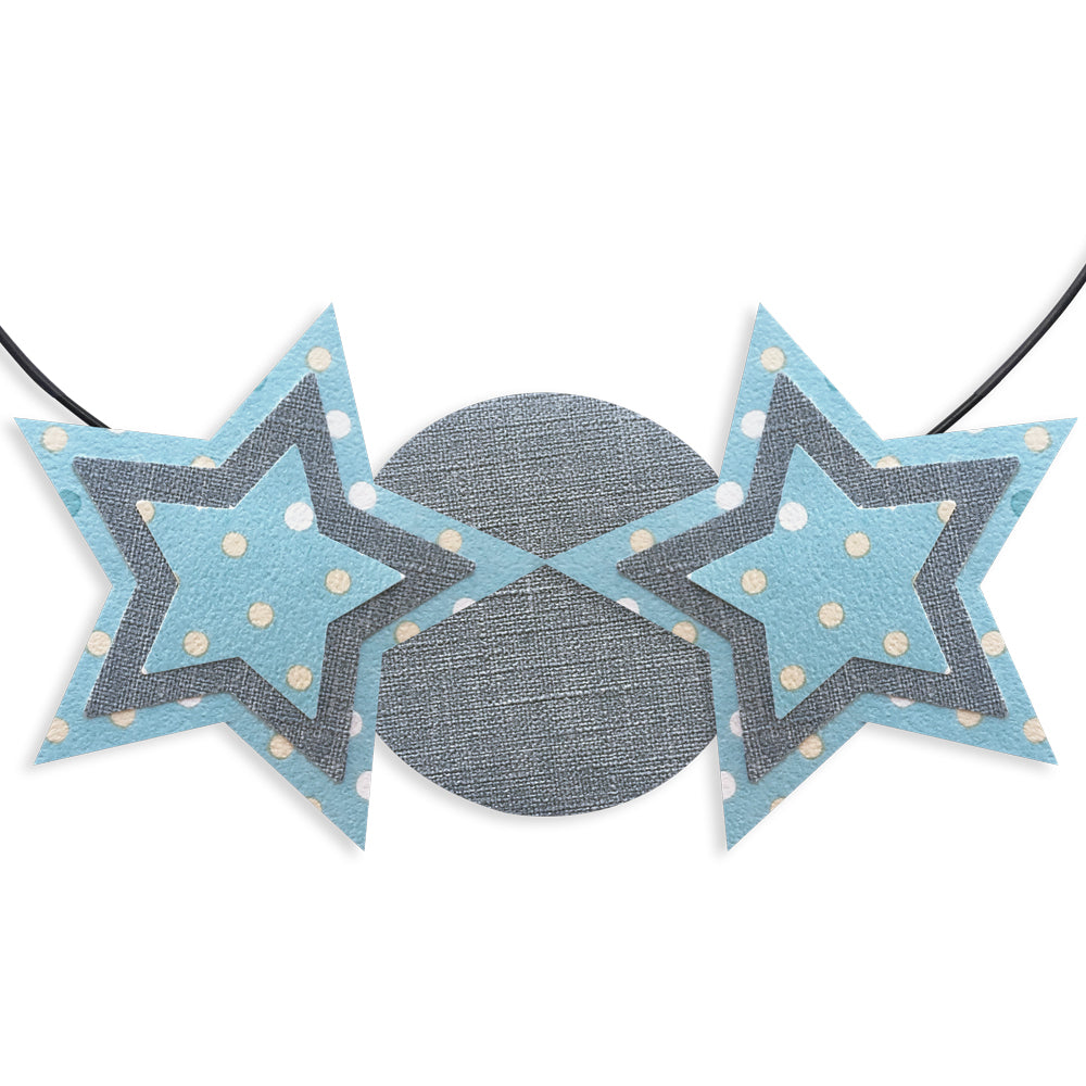 Message coloré en fil de fer - Etoile - Bleu : Dream - environ 29 x 34 cm - Bijoux de mur