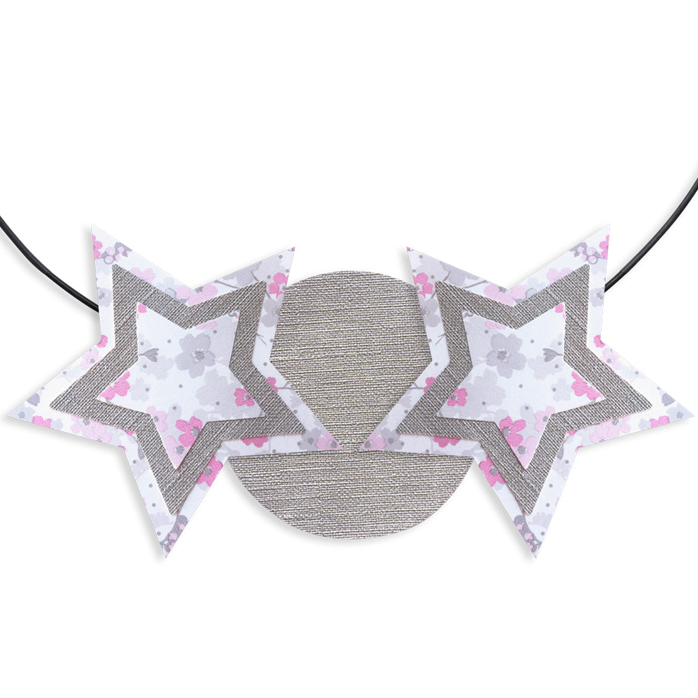 Message coloré en fil de fer - Etoile - Rose : Dream - environ 29 x 34 cm - Bijoux de mur