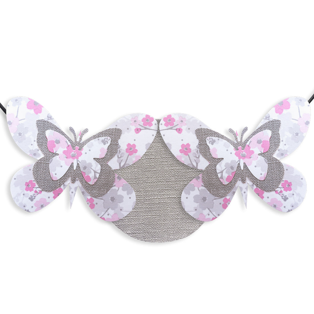 Message coloré en fil de fer - Papillon - Rose : Princesse - environ 29 x 32 cm - Bijoux de mur