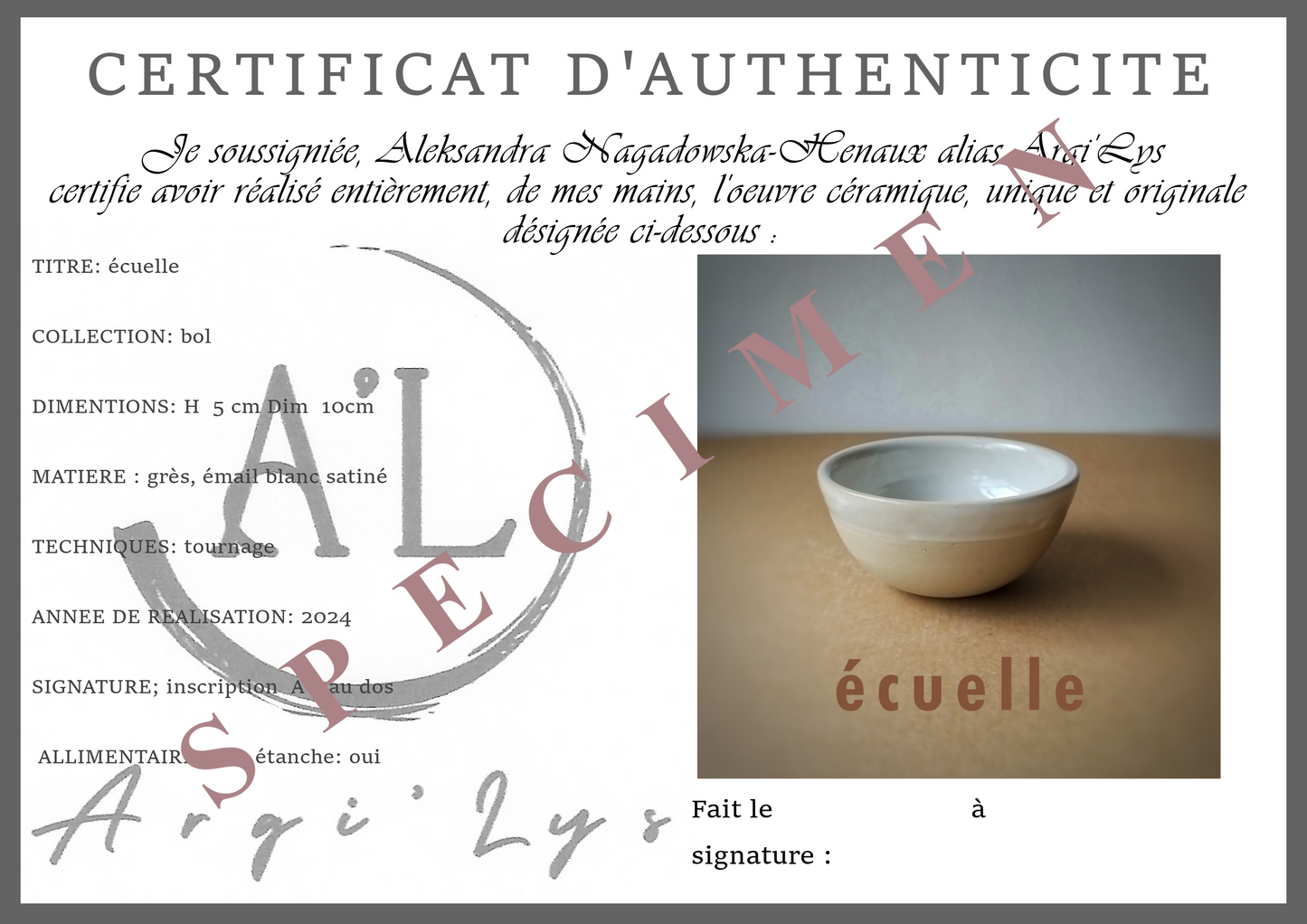 écuelleS