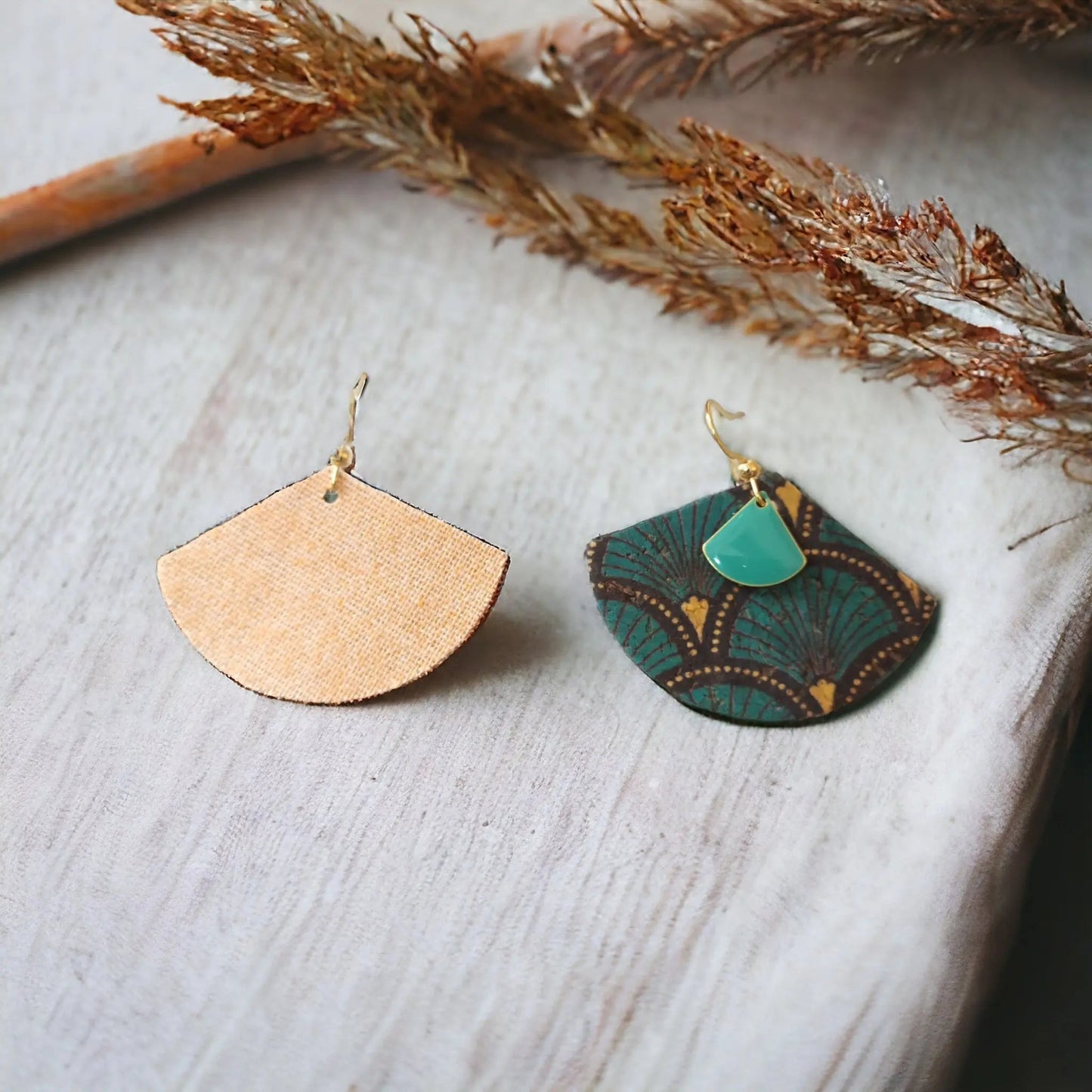 Boucles d'oreilles en liège Zoé Karmyliege