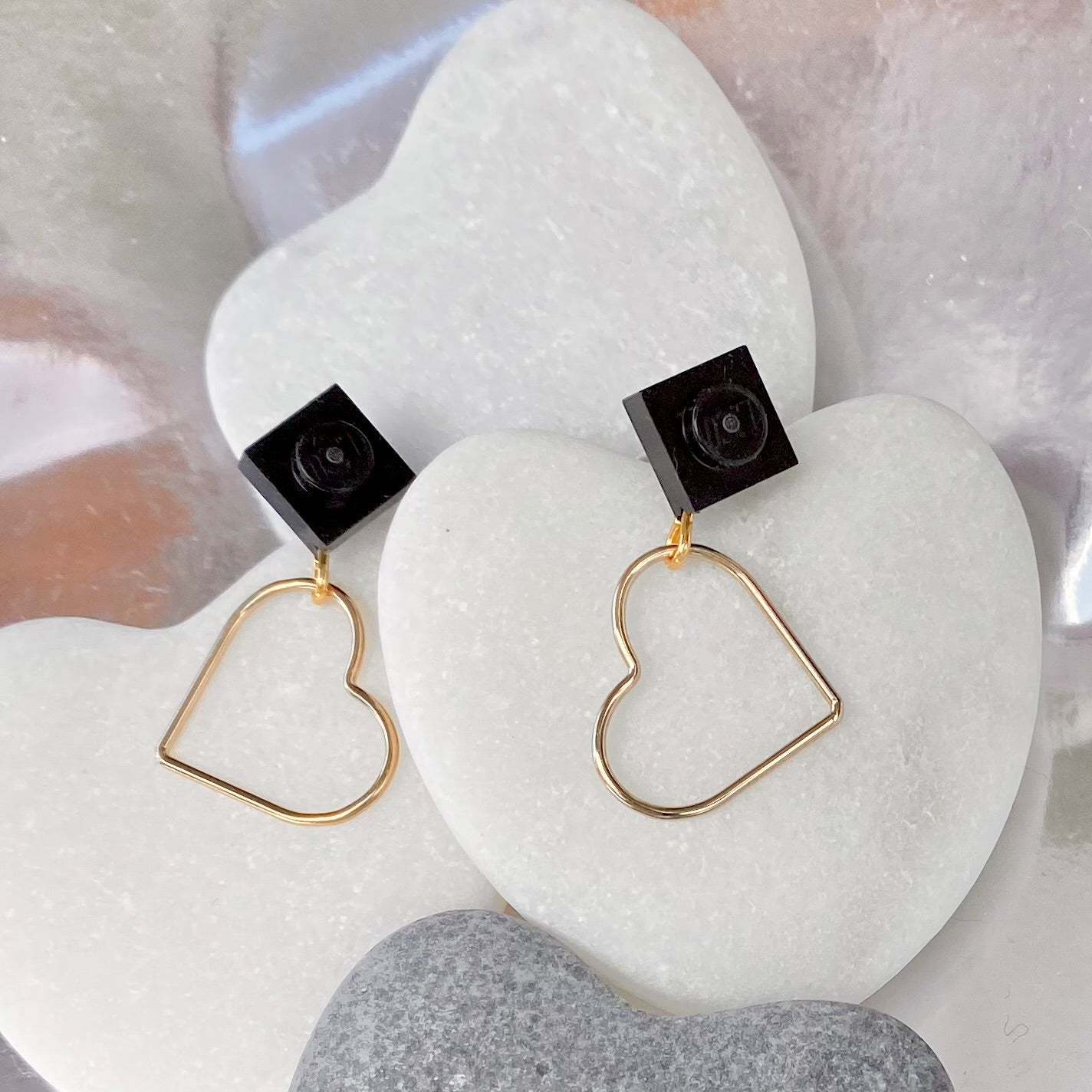 Boucles d'oreilles coeur - Les Amoureuses
