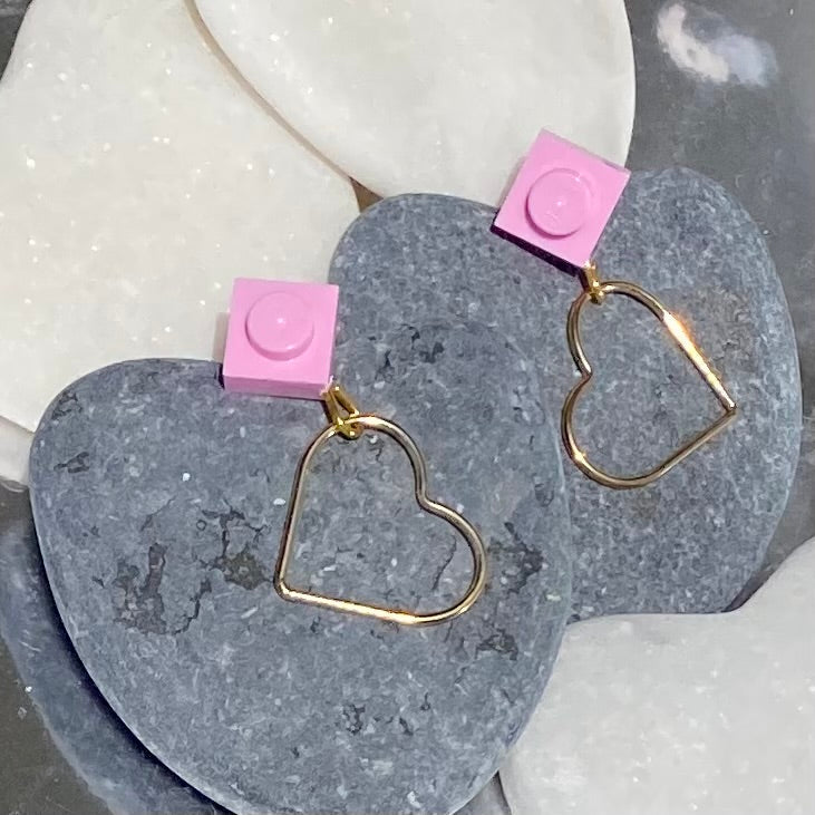 Boucles d'oreilles coeur - Les Amoureuses