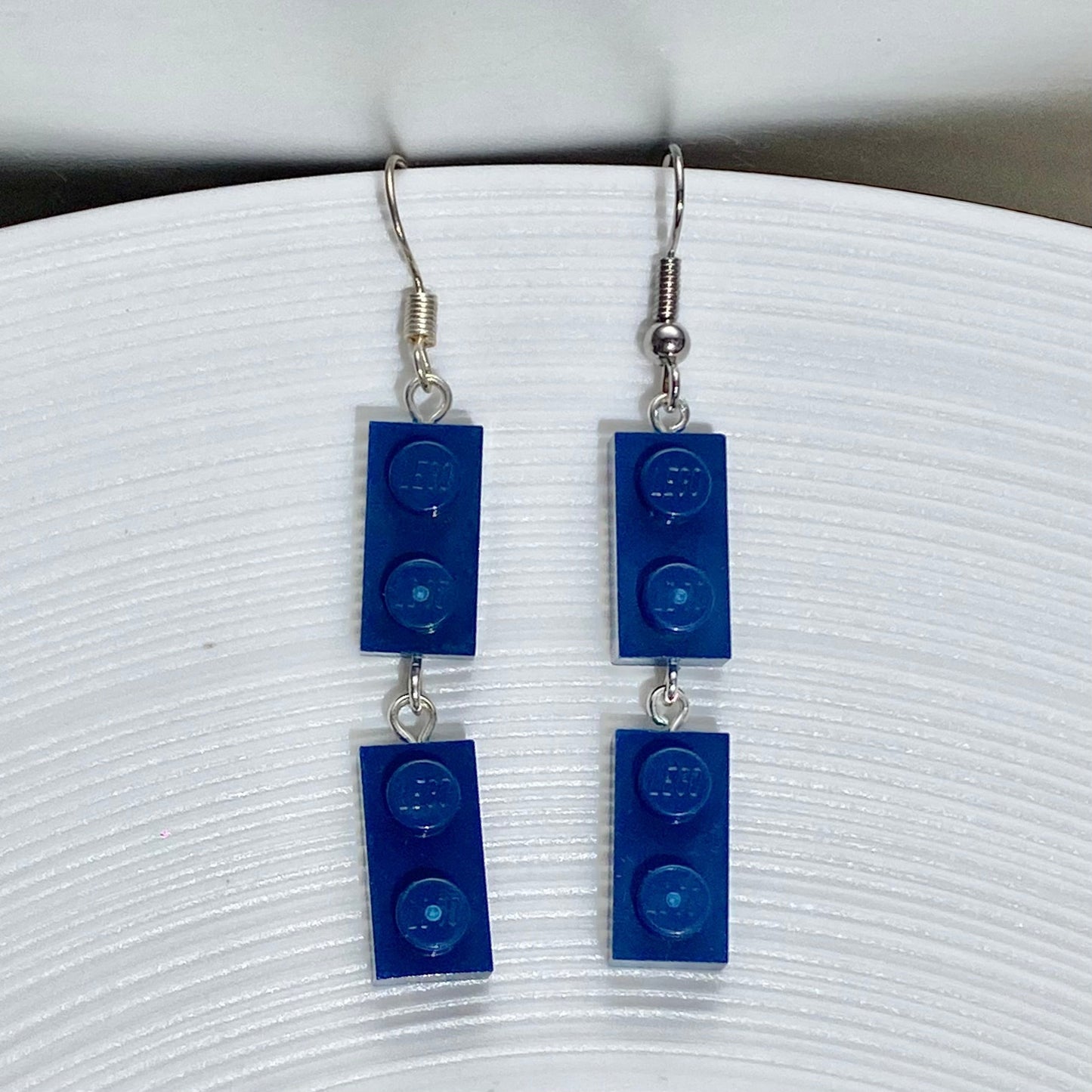 Boucles d'oreilles pendantes argentées - Les Papoteuses