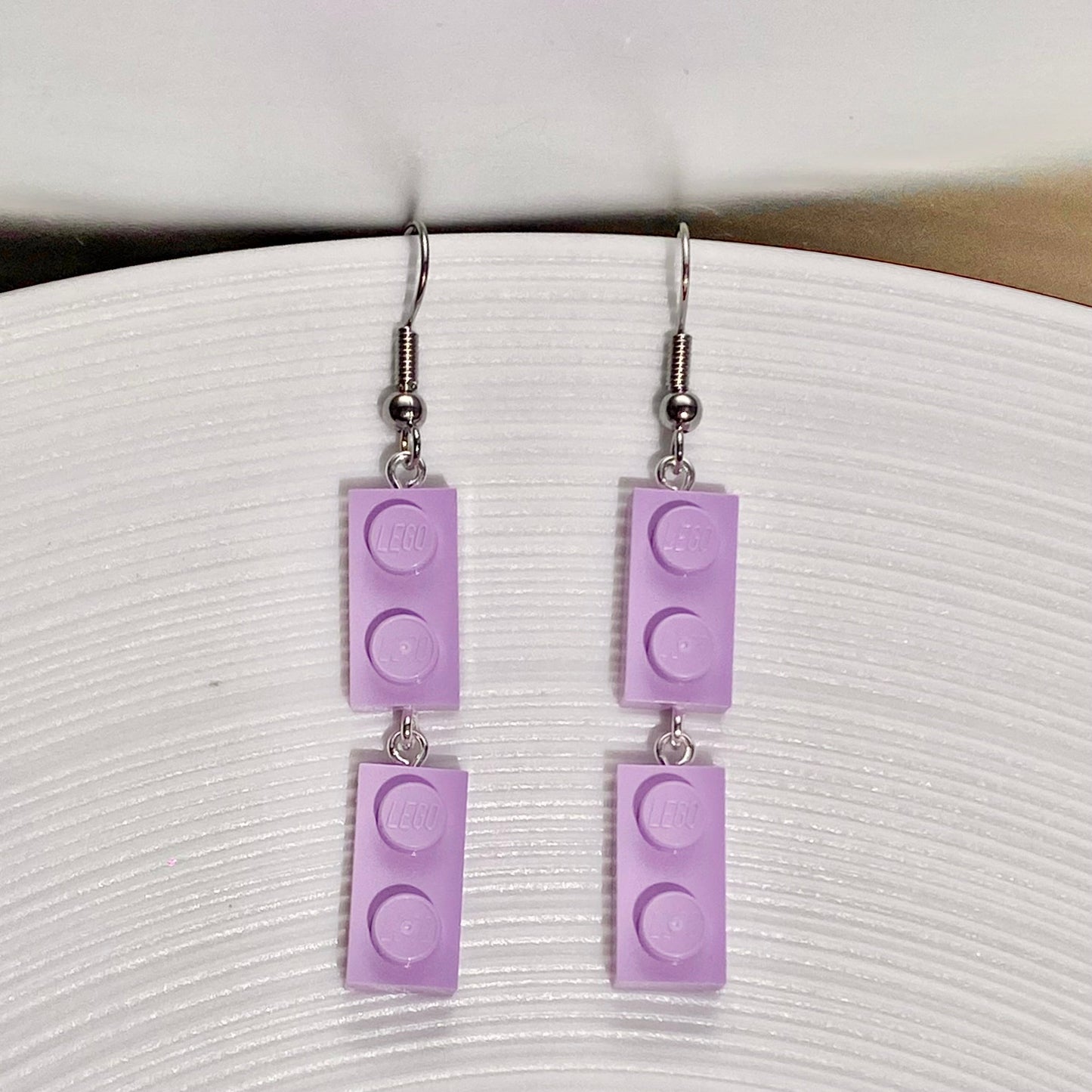 Boucles d'oreilles pendantes argentées - Les Papoteuses