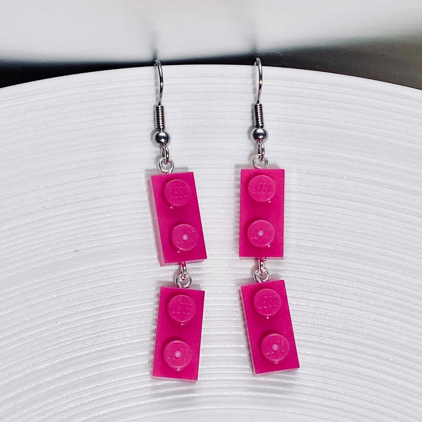 Boucles d'oreilles pendantes argentées - Les Papoteuses