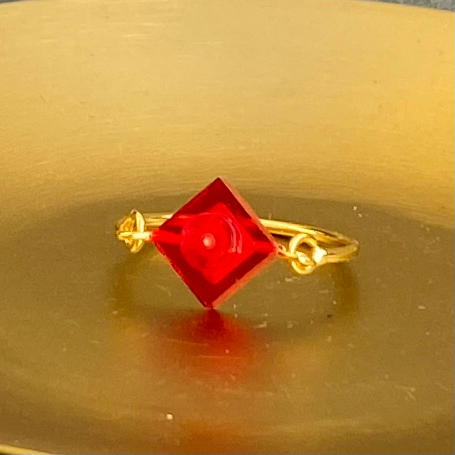 Bague dorée fine - Les Joueuses