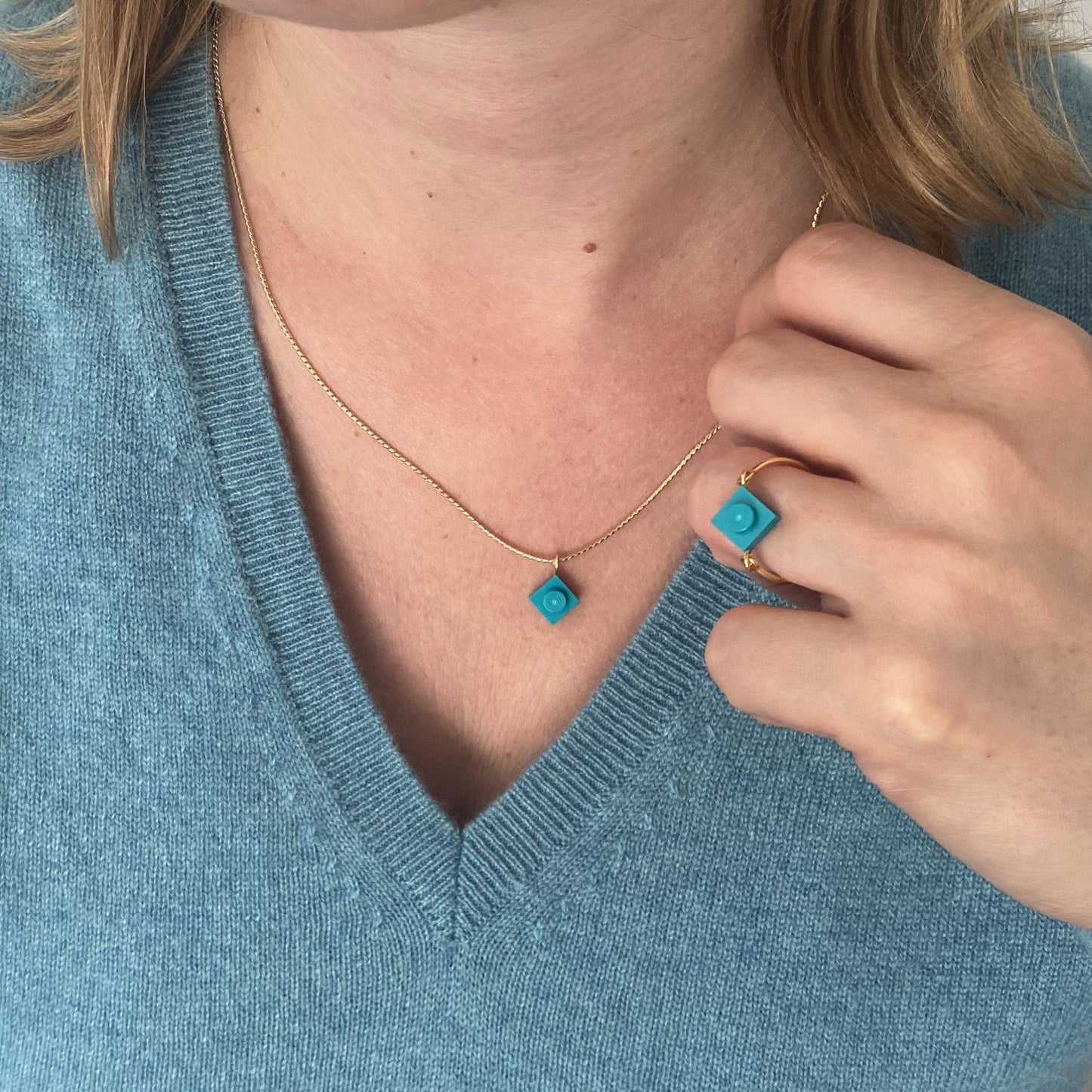 Collier maille serpentine - Les Flâneuses
