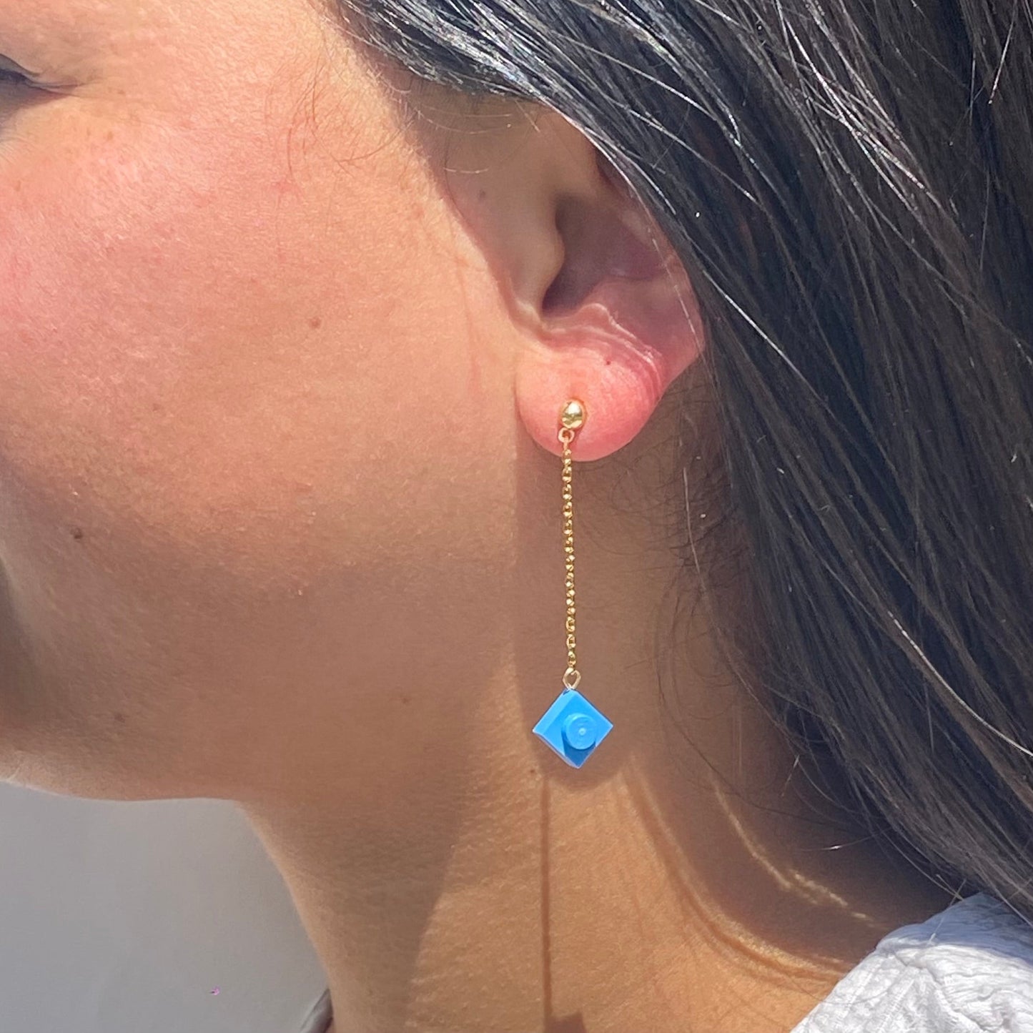 Boucles d'oreilles dorées longues - Les Hypnotiseuses