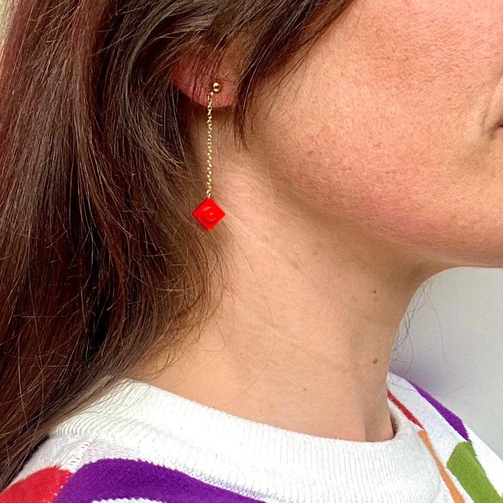 Boucles d'oreilles dorées longues - Les Hypnotiseuses