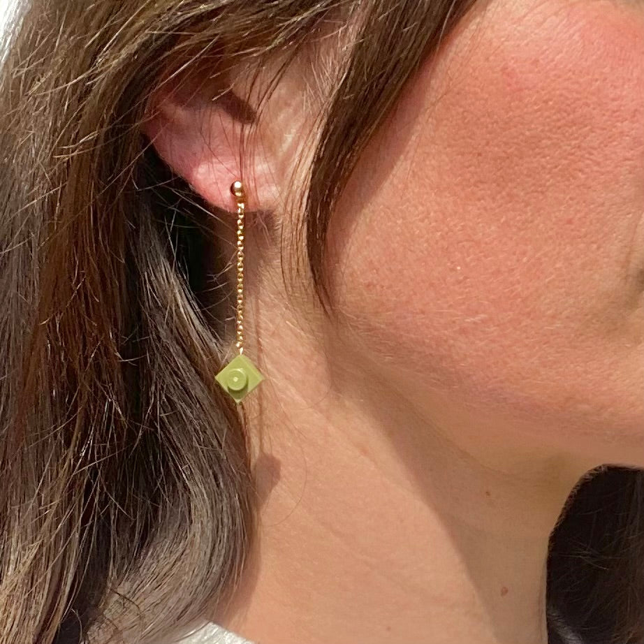 Boucles d'oreilles dorées longues - Les Hypnotiseuses