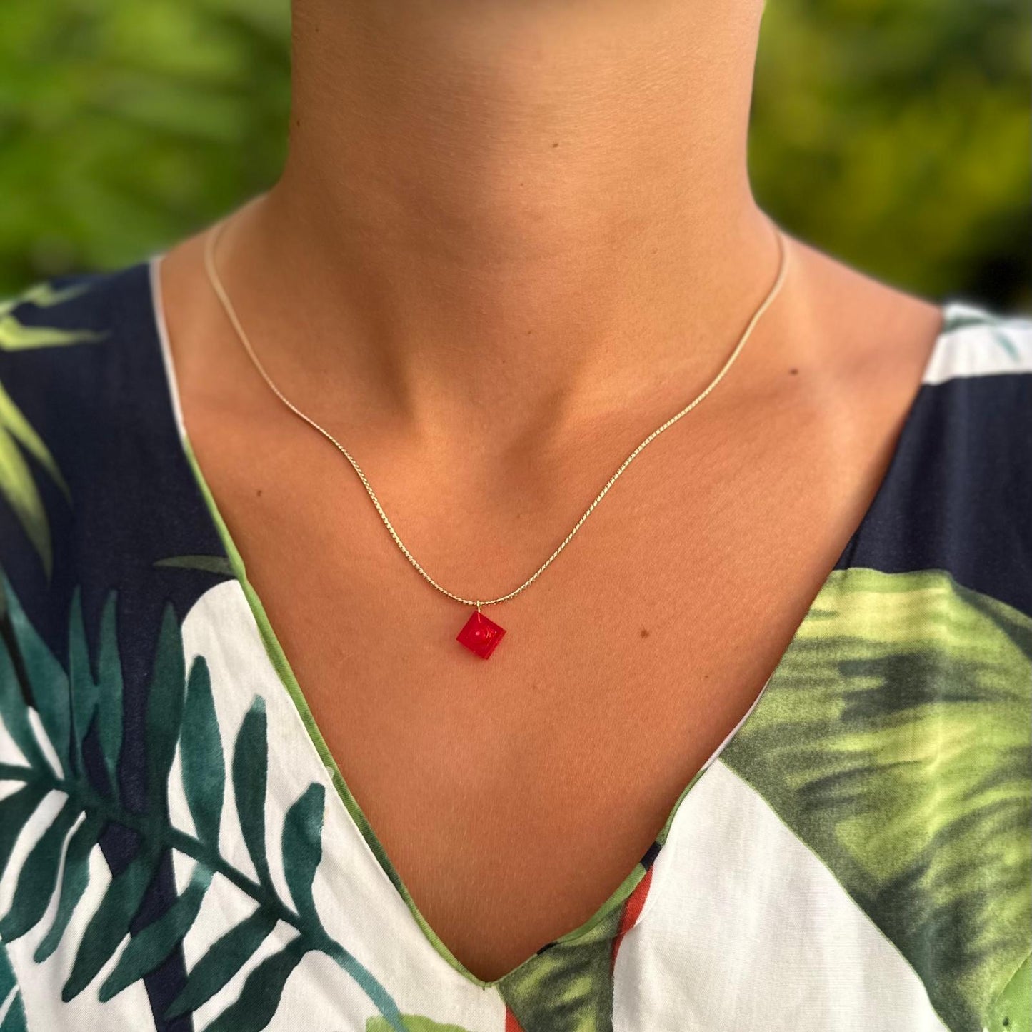 Collier maille serpentine - Les Flâneuses